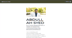 Desktop Screenshot of abdullasyed.com