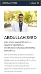 Mobile Screenshot of abdullasyed.com
