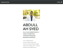 Tablet Screenshot of abdullasyed.com